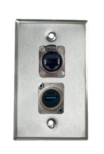 Stainless PROCRAFT SPL-2X-ST-VAR 1 Gang Stainless Pro Audio Installation Wall Plate Loaded, Made in the USA