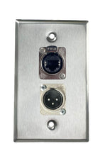 Stainless PROCRAFT SPL-2X-ST-VAR 1 Gang Stainless Pro Audio Installation Wall Plate Loaded, Made in the USA