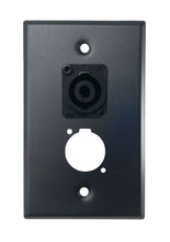 Black PROCRAFT SPL-2X-BK-VAR 1 Gang Stainless Pro Audio Installation Wall Plate Loaded, Made in the USA