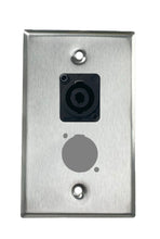 Stainless PROCRAFT SPL-2X-ST-VAR 1 Gang Stainless Pro Audio Installation Wall Plate Loaded, Made in the USA