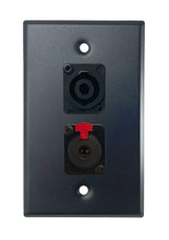 Black PROCRAFT SPL-2X-BK-VAR 1 Gang Stainless Pro Audio Installation Wall Plate Loaded, Made in the USA