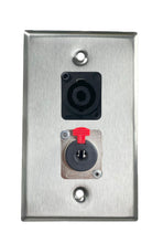 Stainless PROCRAFT SPL-2X-ST-VAR 1 Gang Stainless Pro Audio Installation Wall Plate Loaded, Made in the USA