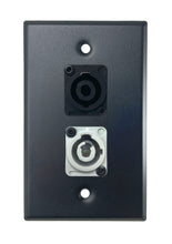 Black PROCRAFT SPL-2X-BK-VAR 1 Gang Stainless Pro Audio Installation Wall Plate Loaded, Made in the USA