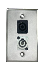 Stainless PROCRAFT SPL-2X-ST-VAR 1 Gang Stainless Pro Audio Installation Wall Plate Loaded, Made in the USA