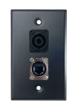 Black PROCRAFT SPL-2X-BK-VAR 1 Gang Stainless Pro Audio Installation Wall Plate Loaded, Made in the USA