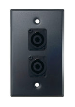 Black PROCRAFT SPL-2X-BK-VAR 1 Gang Stainless Pro Audio Installation Wall Plate Loaded, Made in the USA
