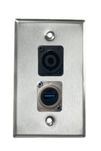Stainless PROCRAFT SPL-2X-ST-VAR 1 Gang Stainless Pro Audio Installation Wall Plate Loaded, Made in the USA