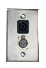 Stainless PROCRAFT SPL-2X-ST-VAR 1 Gang Stainless Pro Audio Installation Wall Plate Loaded, Made in the USA