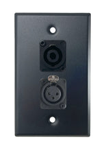 Black PROCRAFT SPL-2X-BK-VAR 1 Gang Stainless Pro Audio Installation Wall Plate Loaded, Made in the USA