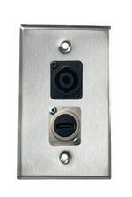 Stainless PROCRAFT SPL-2X-ST-VAR 1 Gang Stainless Pro Audio Installation Wall Plate Loaded, Made in the USA