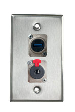 Stainless PROCRAFT SPL-2X-ST-VAR 1 Gang Stainless Pro Audio Installation Wall Plate Loaded, Made in the USA