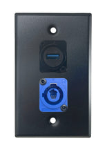 Black PROCRAFT SPL-2X-BK-VAR 1 Gang Stainless Pro Audio Installation Wall Plate Loaded, Made in the USA