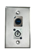 Stainless PROCRAFT SPL-2X-ST-VAR 1 Gang Stainless Pro Audio Installation Wall Plate Loaded, Made in the USA