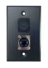 Black PROCRAFT SPL-2X-BK-VAR 1 Gang Stainless Pro Audio Installation Wall Plate Loaded, Made in the USA
