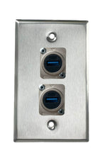 Stainless PROCRAFT SPL-2X-ST-VAR 1 Gang Stainless Pro Audio Installation Wall Plate Loaded, Made in the USA