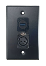 Black PROCRAFT SPL-2X-BK-VAR 1 Gang Stainless Pro Audio Installation Wall Plate Loaded, Made in the USA