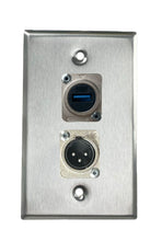 Stainless PROCRAFT SPL-2X-ST-VAR 1 Gang Stainless Pro Audio Installation Wall Plate Loaded, Made in the USA