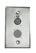 Stainless PROCRAFT SPL-2X-ST-VAR 1 Gang Stainless Pro Audio Installation Wall Plate Loaded, Made in the USA