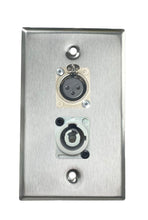 Stainless PROCRAFT SPL-2X-ST-VAR 1 Gang Stainless Pro Audio Installation Wall Plate Loaded, Made in the USA