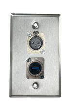 Stainless PROCRAFT SPL-2X-ST-VAR 1 Gang Stainless Pro Audio Installation Wall Plate Loaded, Made in the USA