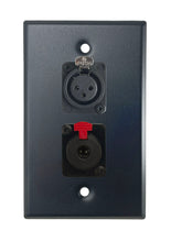 Black PROCRAFT SPL-2X-BK-VAR 1 Gang Stainless Pro Audio Installation Wall Plate Loaded, Made in the USA
