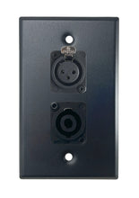 Black PROCRAFT SPL-2X-BK-VAR 1 Gang Stainless Pro Audio Installation Wall Plate Loaded, Made in the USA