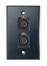 Black PROCRAFT SPL-2X-BK-VAR 1 Gang Stainless Pro Audio Installation Wall Plate Loaded, Made in the USA