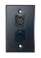 Black PROCRAFT SPL-2X-BK-VAR 1 Gang Stainless Pro Audio Installation Wall Plate Loaded, Made in the USA