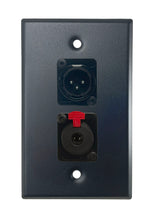 Black PROCRAFT SPL-2X-BK-VAR 1 Gang Stainless Pro Audio Installation Wall Plate Loaded, Made in the USA