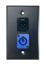 Black PROCRAFT SPL-2X-BK-VAR 1 Gang Stainless Pro Audio Installation Wall Plate Loaded, Made in the USA