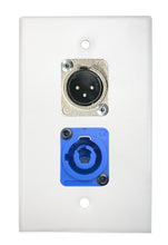 White PROCRAFT SPL-2X-WH-VAR 1 Gang Stainless Pro Audio Installation Wall Plate Loaded, Made in the USA
