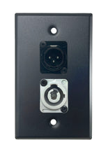 Black PROCRAFT SPL-2X-BK-VAR 1 Gang Stainless Pro Audio Installation Wall Plate Loaded, Made in the USA