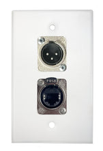 White PROCRAFT SPL-2X-WH-VAR 1 Gang Stainless Pro Audio Installation Wall Plate Loaded, Made in the USA
