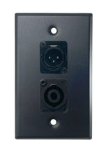 Black PROCRAFT SPL-2X-BK-VAR 1 Gang Stainless Pro Audio Installation Wall Plate Loaded, Made in the USA