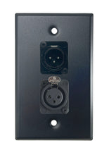 Black PROCRAFT SPL-2X-BK-VAR 1 Gang Stainless Pro Audio Installation Wall Plate Loaded, Made in the USA