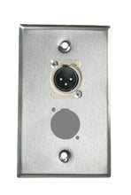 Stainless PROCRAFT SPL-2X-ST-VAR 1 Gang Stainless Pro Audio Installation Wall Plate Loaded, Made in the USA