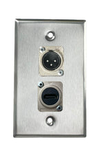 Stainless PROCRAFT SPL-2X-ST-VAR 1 Gang Stainless Pro Audio Installation Wall Plate Loaded, Made in the USA
