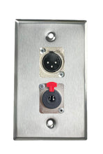 Stainless PROCRAFT SPL-2X-ST-VAR 1 Gang Stainless Pro Audio Installation Wall Plate Loaded, Made in the USA