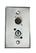 Stainless PROCRAFT SPL-2X-ST-VAR 1 Gang Stainless Pro Audio Installation Wall Plate Loaded, Made in the USA