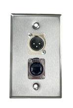 Stainless PROCRAFT SPL-2X-ST-VAR 1 Gang Stainless Pro Audio Installation Wall Plate Loaded, Made in the USA