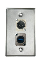 Stainless PROCRAFT SPL-2X-ST-VAR 1 Gang Stainless Pro Audio Installation Wall Plate Loaded, Made in the USA