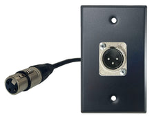 PROCRAFT Stainless Pro Audio Installation Wall Plate Loaded w/ Pigtail Pass thru Cable Made in the USA