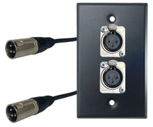 PROCRAFT Stainless Pro Audio Installation Wall Plate Loaded w/ Pigtail Pass thru Cable Made in the USA