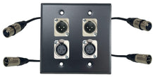 PROCRAFT Stainless Pro Audio Installation Wall Plate Loaded w/ Pigtail Pass thru Cable Made in the USA