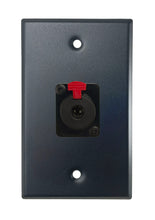 Black PROCRAFT SPL-1X-BK-VAR 1 Gang Black Pro Audio Installation Wall Plate Loaded, Made in the USA