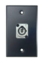 Black PROCRAFT SPL-1X-BK-VAR 1 Gang Black Pro Audio Installation Wall Plate Loaded, Made in the USA