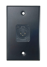 Black PROCRAFT SPL-1X-BK-VAR 1 Gang Black Pro Audio Installation Wall Plate Loaded, Made in the USA