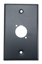 Black PROCRAFT SPL-1X-BK-VAR 1 Gang Black Pro Audio Installation Wall Plate Loaded, Made in the USA