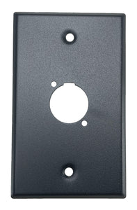 Black PROCRAFT SPL-1X-BK-VAR 1 Gang Black Pro Audio Installation Wall Plate Loaded, Made in the USA