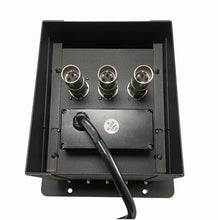 PROCRAFT MINI 2 HOLE LID FEED-THRU RECESSED Stage Pocket/Floor Box w/ 1) WIRED AC 3) XLR FEMALE